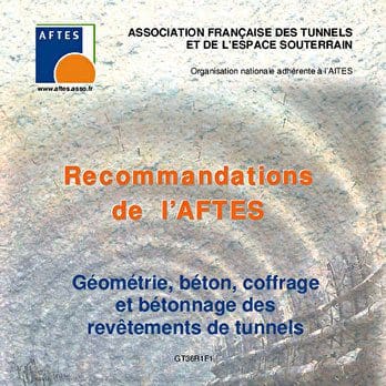Géométrie, béton, coffrage et bétonnage des revêtements de tunnels