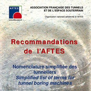 Nomenclature simplifiée des tunneliers / Simplified list of terms for tunnel boring machines