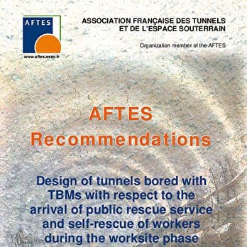 Design of tunnels bored with TBMs with respect to the arrival of public rescue service and self-rescue of workers during the worksite phase