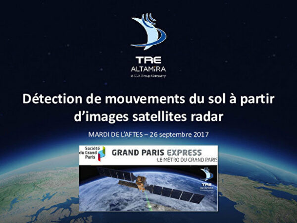 La Société du Grand Paris et l'interférométrie satellite radar