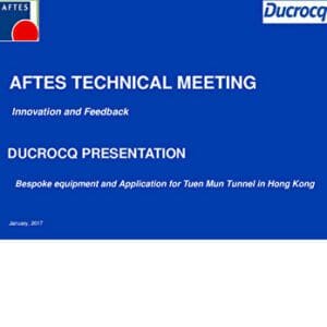 Équipements périphériques dans la construction de tunnels - Innovations et retours d’expériences