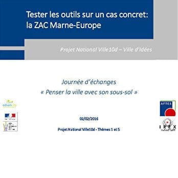 Tester les outils sur un cas concret : le site de la gare de Villiers-Bry-Champigny