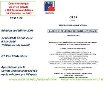 Recommandation de l’AFTES GT35