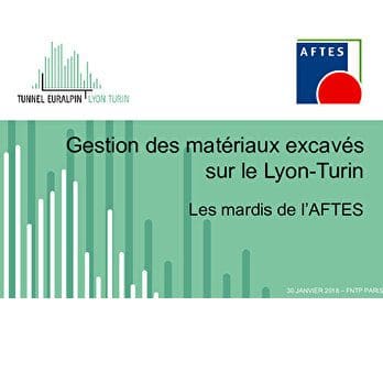 Gestion des matériaux excavés sur le Lyon-Turin