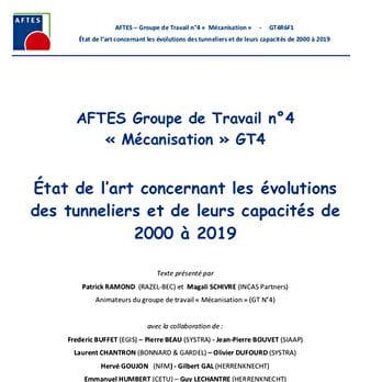 Etat de l’art concernant les évolutions des tunneliers et de leurs capacités de 2000 à 2019