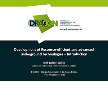 Présentations du Projet de recherche Européen « DRAGON »