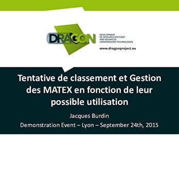 Présentations du Projet de recherche Européen « DRAGON »