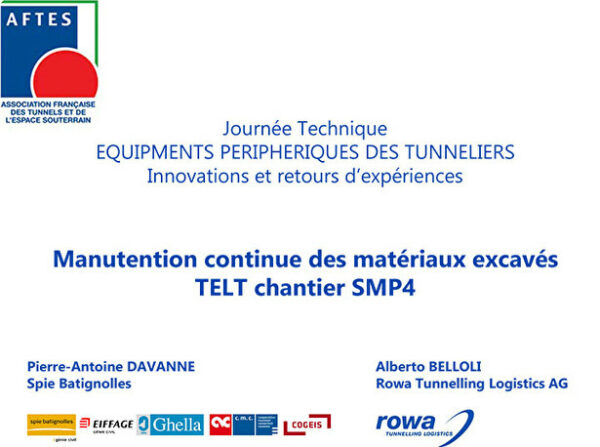 Équipements périphériques des tunneliers - Innovations et retours d’expériences