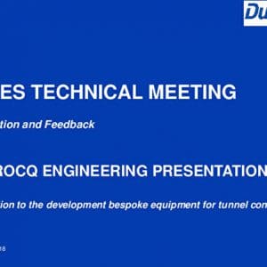 Équipements périphériques des tunneliers - Innovations et retours d’expériences
