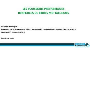 Construction conventionnelle des tunnels - Innovations et retours d’expériences