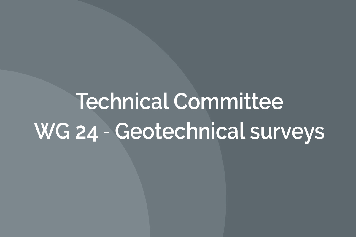 Comité Technique - GT 24 - Reconnaissances géotechniques