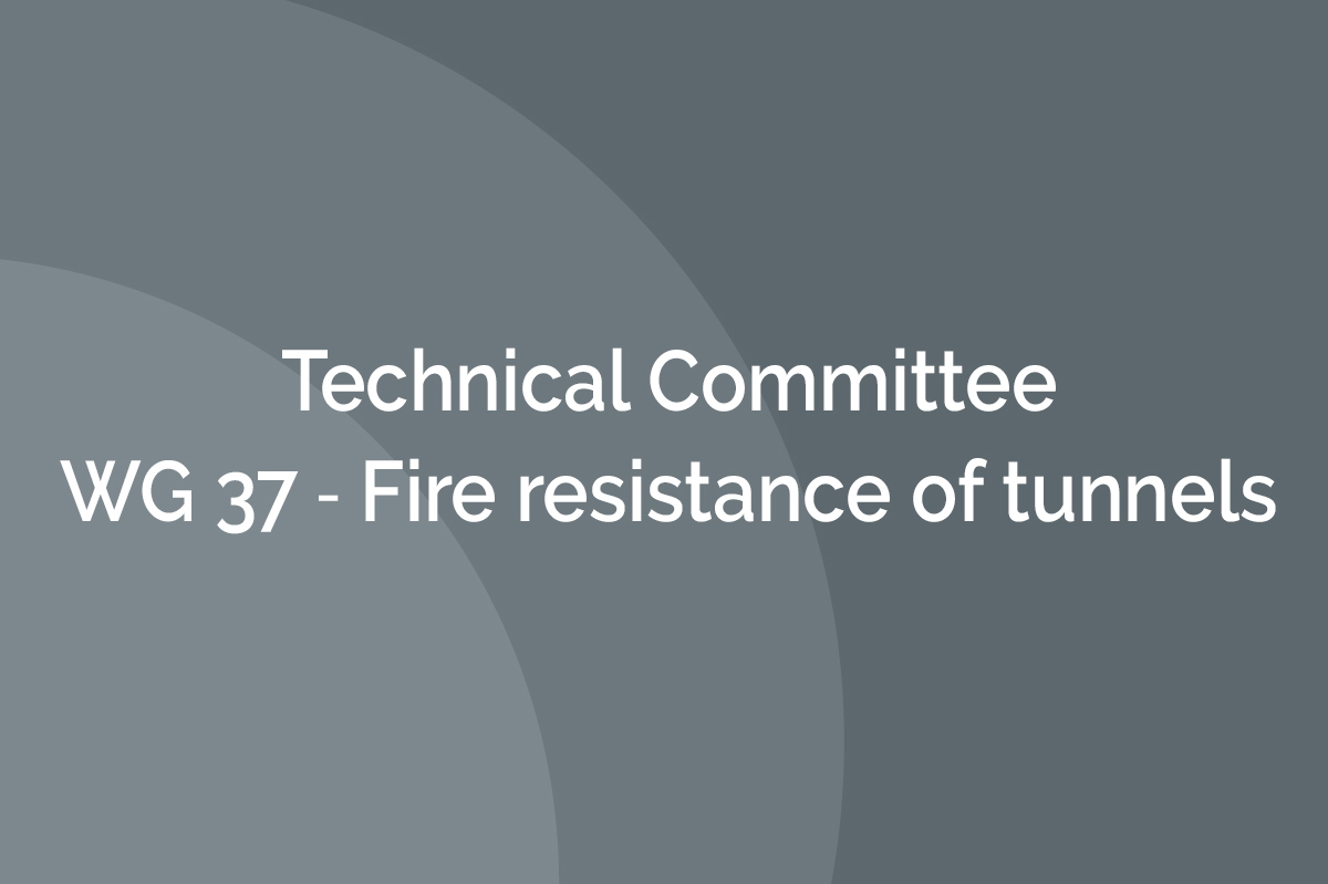 WG 37 ‐ Fire resistance of tunnels
