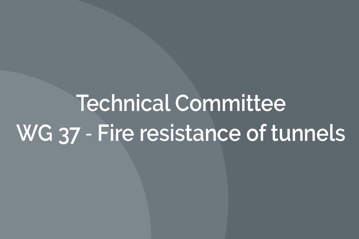 WG 37 ‐ Fire resistance of tunnels