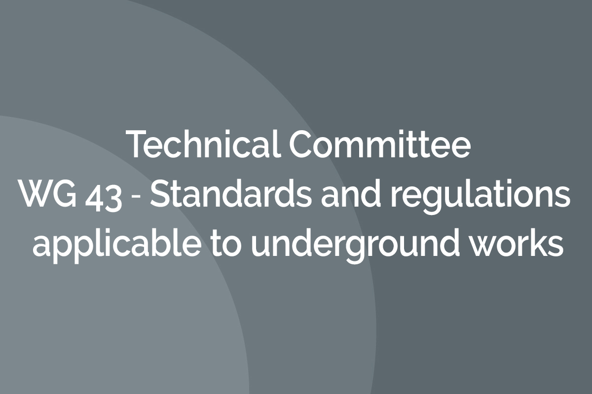 WG 43 ‐ Standards and regulations applicable to underground works