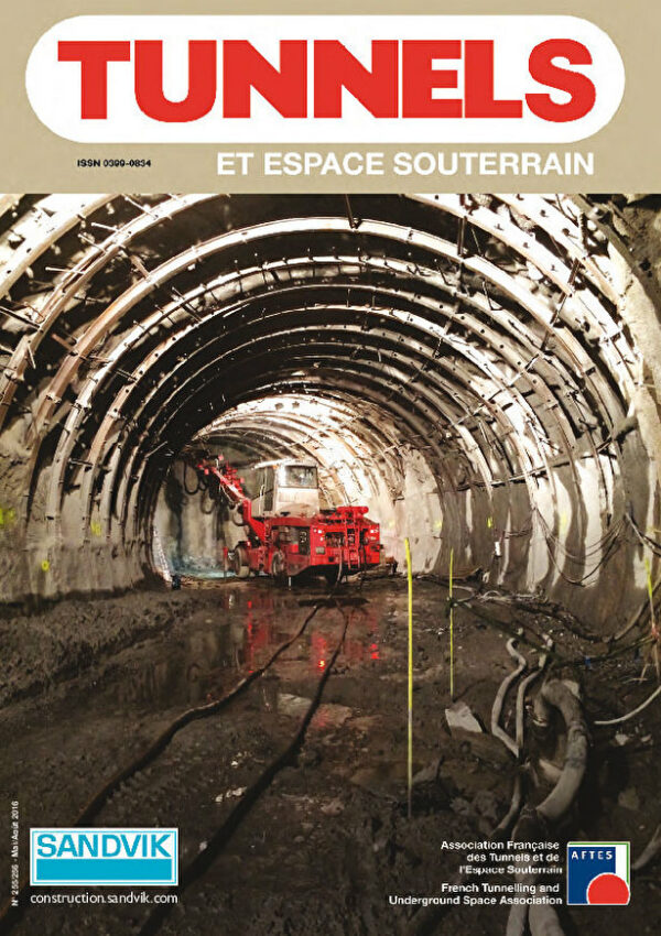 Tunnels et Espaces Souterrain - Mai-Juin/Juillet-Août 2016