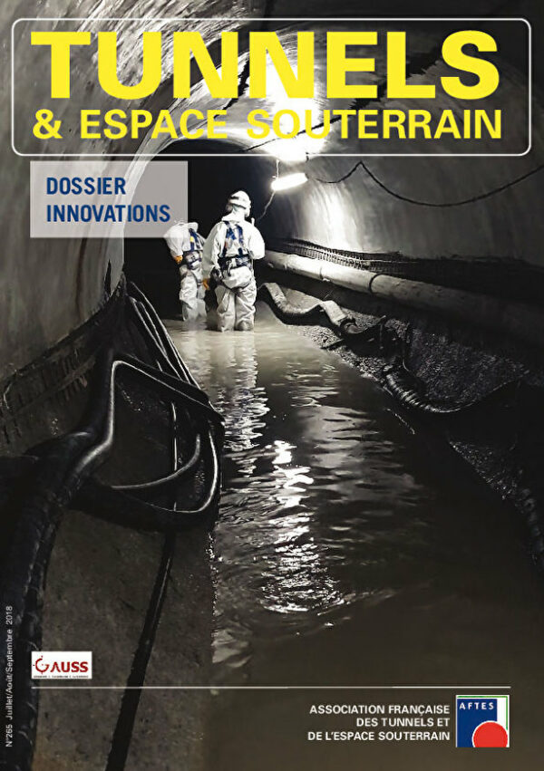 Tunnels et Espaces Souterrain - Juillet-Août-Septembre 2018