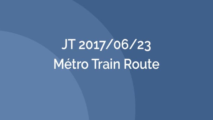 Journée Technique - JT 2017/06/23 – Métro Train Route - AFTES