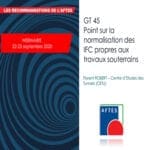 Point sur les recommandations techniques AFTES
