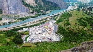 Chantier TELT - Vue aérienne - SMLP